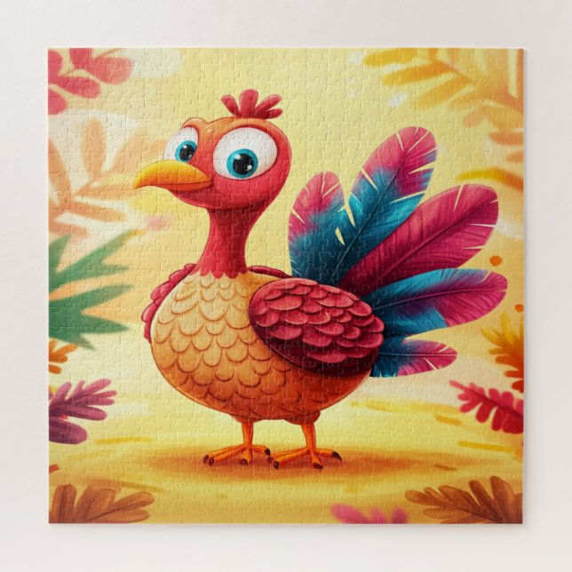 Cute Thanksgiving Turkey Jigsaw Puzzle (Vertical)