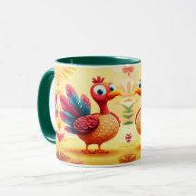 Cute Thanksgiving Turkey Mug