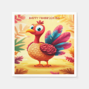 Cute Thanksgiving Turkey Napkins
