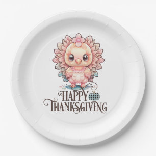 Cute Thanksgiving Turkey Paper Plates