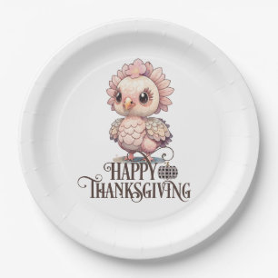 Cute Thanksgiving Turkey Paper Plates