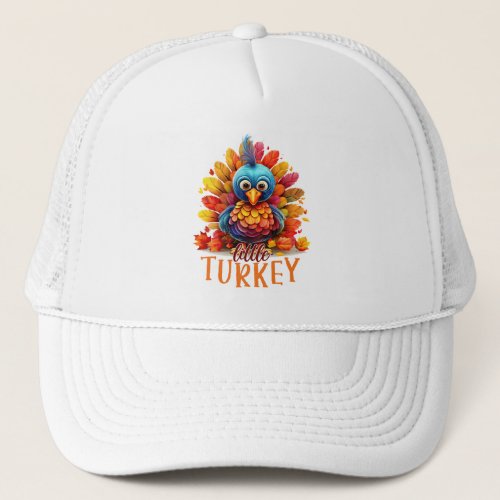 Cute Thanksgiving Turkey Trucker Hat