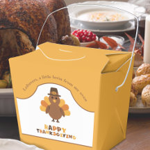 Cute Thanksgiving Turkey Yellow Leftovers Take Out