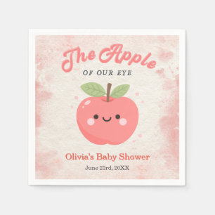 Cute The Apple of Our Eye Baby Shower Napkins