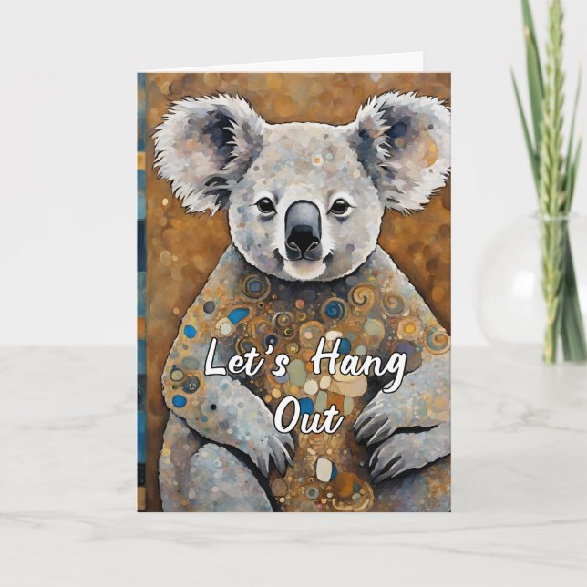 Cute Thinking of You Letterpress Thank You Card (Front)