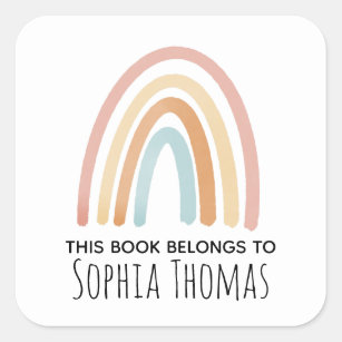 This book belongs to book plate with open books Sticker for Sale by  jazzydevil