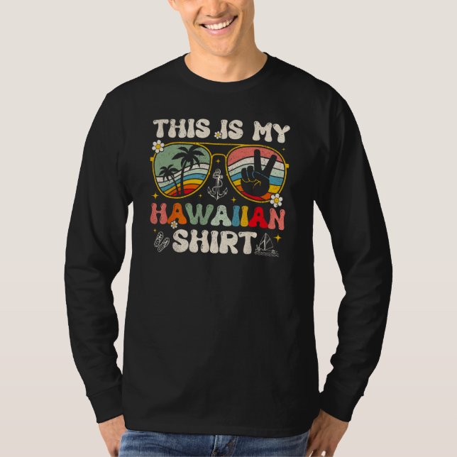 Cute This Is My Hawaiian Tropical Luau Costume Par T-Shirt (Front)