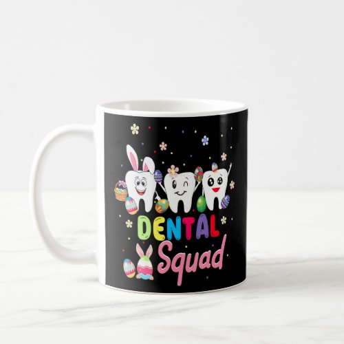 Cute Three Bunny Teeth Dental Squad Dentist Happy  Coffee Mug