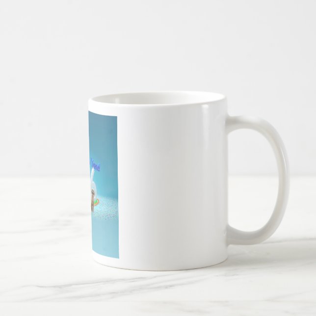 Cute Three Dogs Wishing Happy New Year 2016 Coffee Mug (Right)