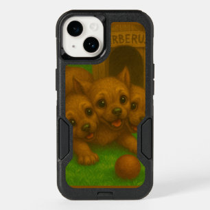 Cute Three-Headed Puppy-Eyed Cerberus Fantasy Art OtterBox iPhone 14 Case
