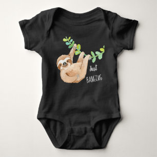 Cute Three Toed Sloth Custom Baby Jumper Baby Bodysuit