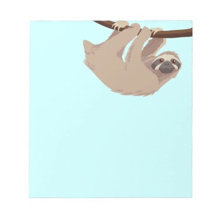 Cute Three Toed Sloth Notepad