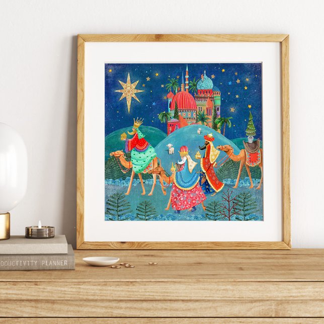 Cute Three Wise Men Christmas Poster (Cute Three Wise Men Christmas Poster)