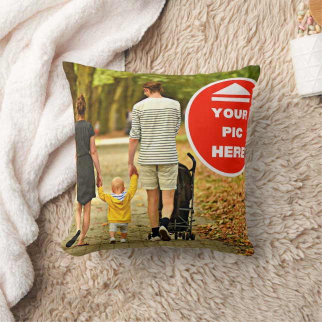 Cute! Throw Pillow - Personalized - 16" x 16" (Blanket)