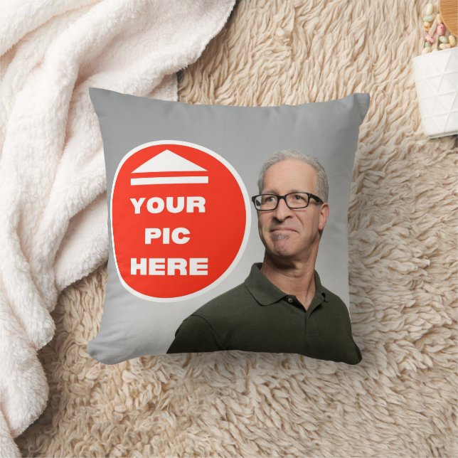 Cute! Throw Pillow - Personalized - 16" x 16" (Blanket)
