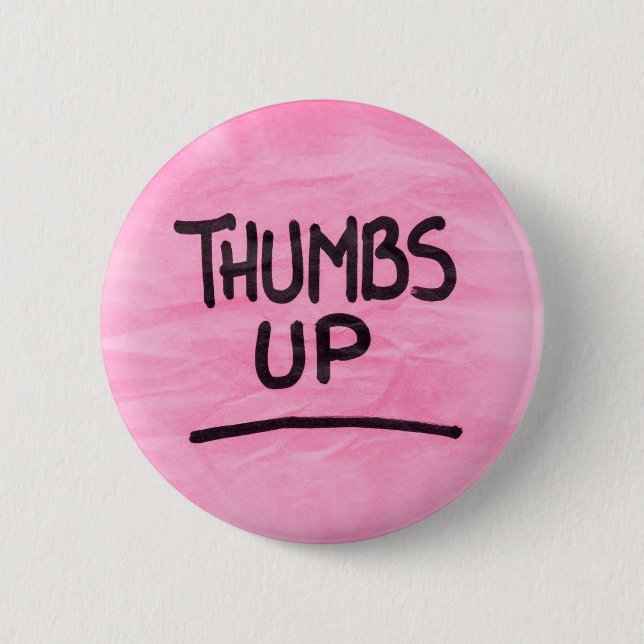 Cute Thumbs Up Graphics Cool Thumbs Up Image Button (Front)
