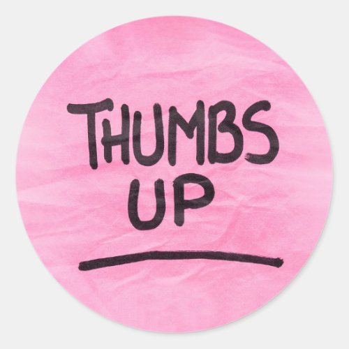 Cute Thumbs Up Graphics Cool Thumbs Up Image Classic Round Sticker