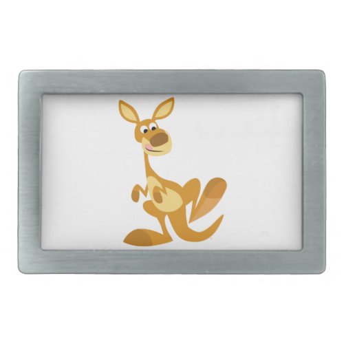 Cute Thumping Cartoon Kangaroo Belt Buckle