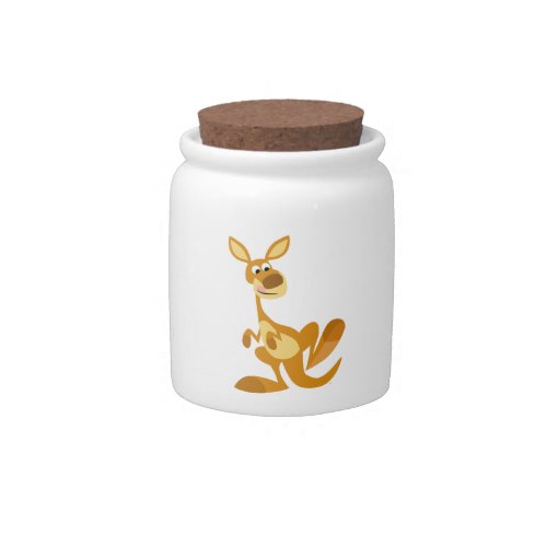 Cute Thumping Cartoon Kangaroo Candy Jar