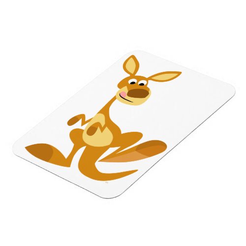 Cute Thumping Cartoon Kangaroo Flexible Magnet