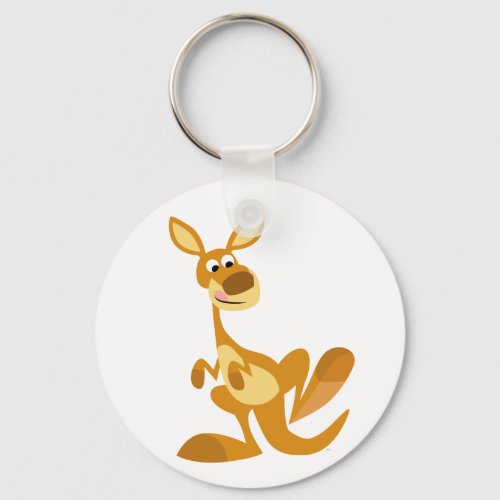 Cute Thumping Cartoon Kangaroo Keychain