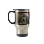 Cute Tibetan Terrier Dog Travel Mug