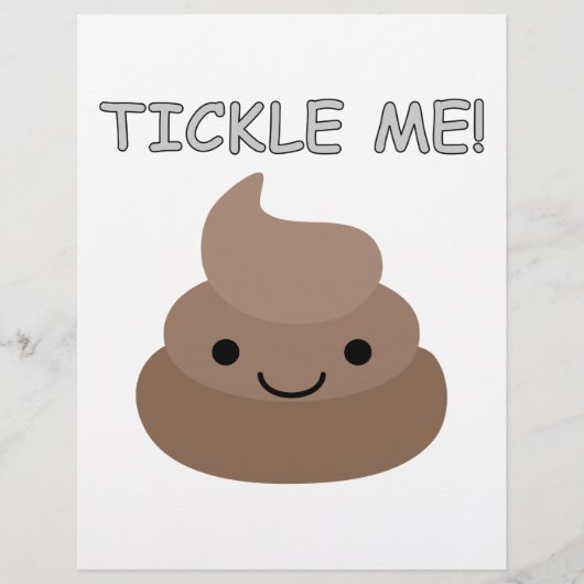 Cute Tickle Me Poop Emoji (Front)