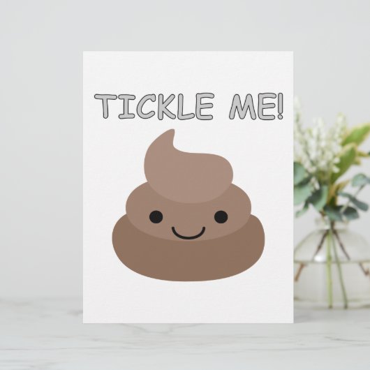 Cute Tickle Me Poop Emoji (Standing Front)