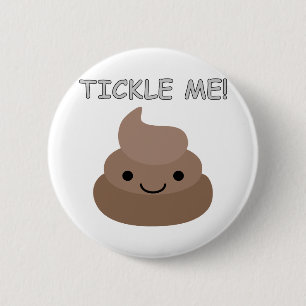 Cute Tickle Me Poop Emoji Button