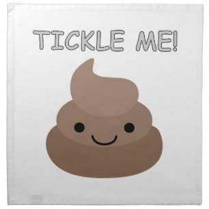 Cute Tickle Me Poop Emoji Cloth Napkin