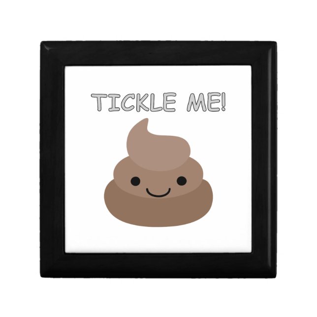 Cute Tickle Me Poop Emoji Jewelry Box (Front)