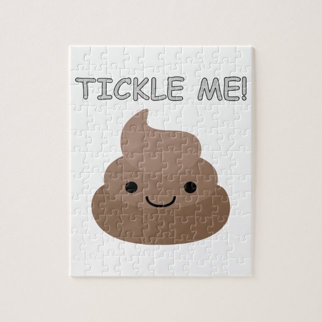 Cute Tickle Me Poop Emoji Jigsaw Puzzle (Vertical)
