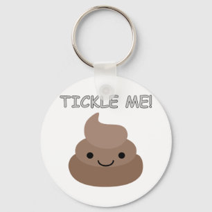 Cute Tickle Me Poop Emoji Keychain