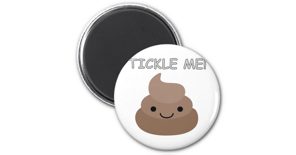 Cute Tickle Me Poop Emoji Magnet | Zazzle