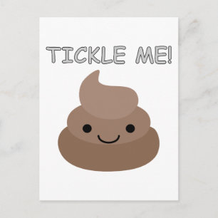Cute Tickle Me Poop Emoji Postcard