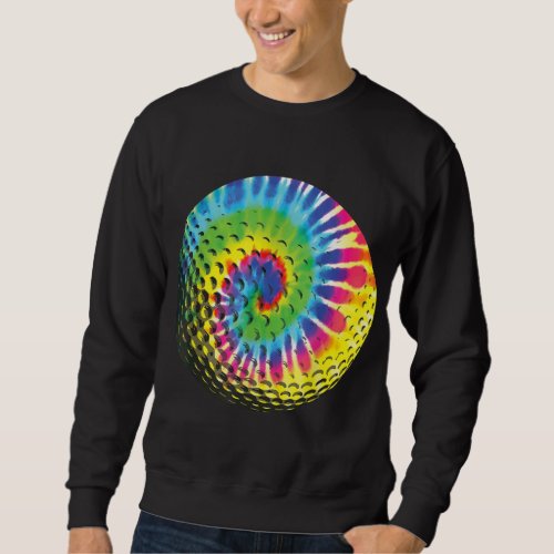 Cute Tie Dye Golf Gift Men Women Funny Rainbow Col Sweatshirt