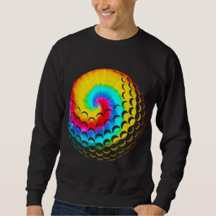 Cute Tie Dye Golf Gift Men Women Funny Rainbow Col Sweatshirt