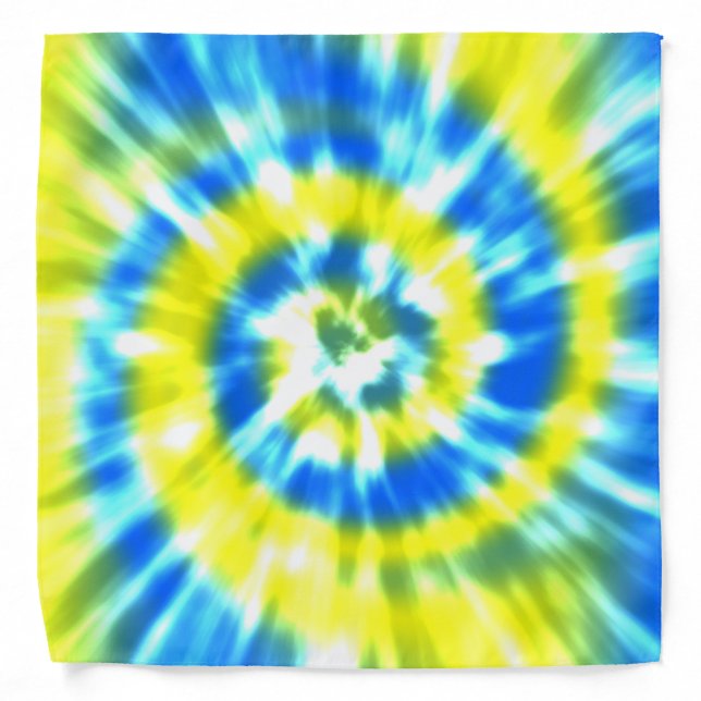 cute tie dye pattern Bandana (Front)