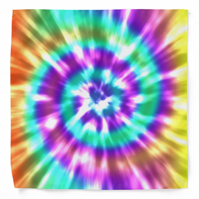 cute tie dye pattern Bandana (Front)