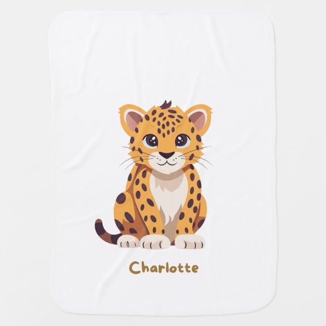 Cute Tiger  Baby Blanket (Front)