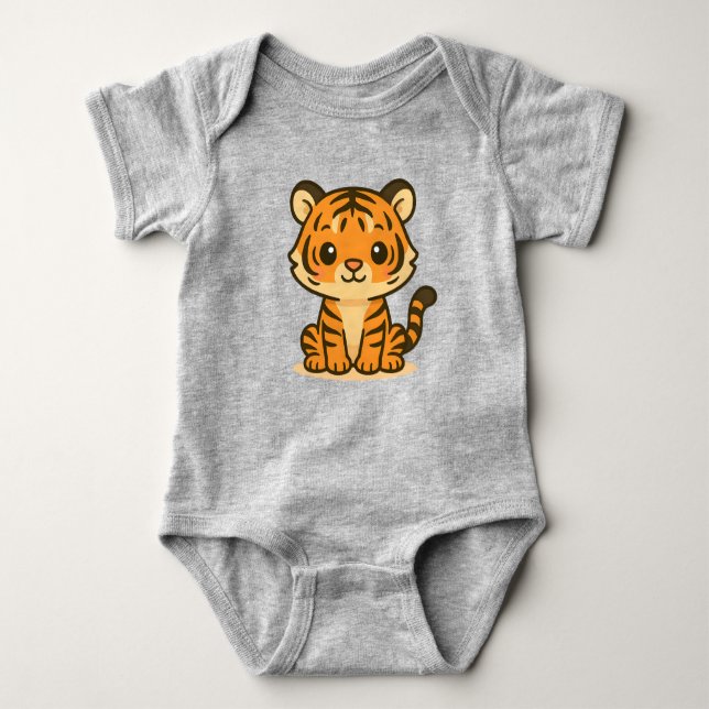 Cute Tiger Baby Bodysuit (Front)