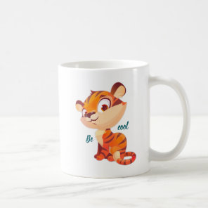 Cute Tiger Be Cool Cartoon Coffee Mug