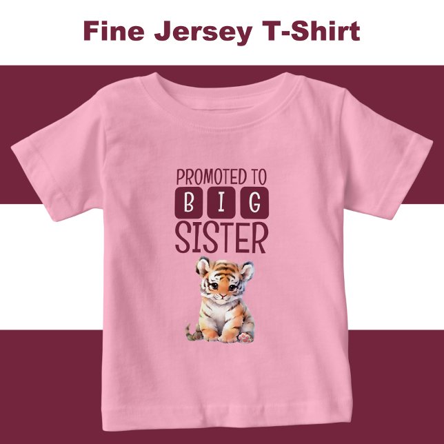 Cute tiger big sister pink baby T-Shirt (Creator Uploaded)
