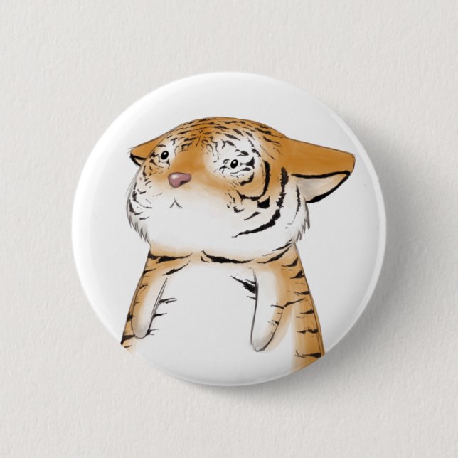 Cute Tiger Button (Front)