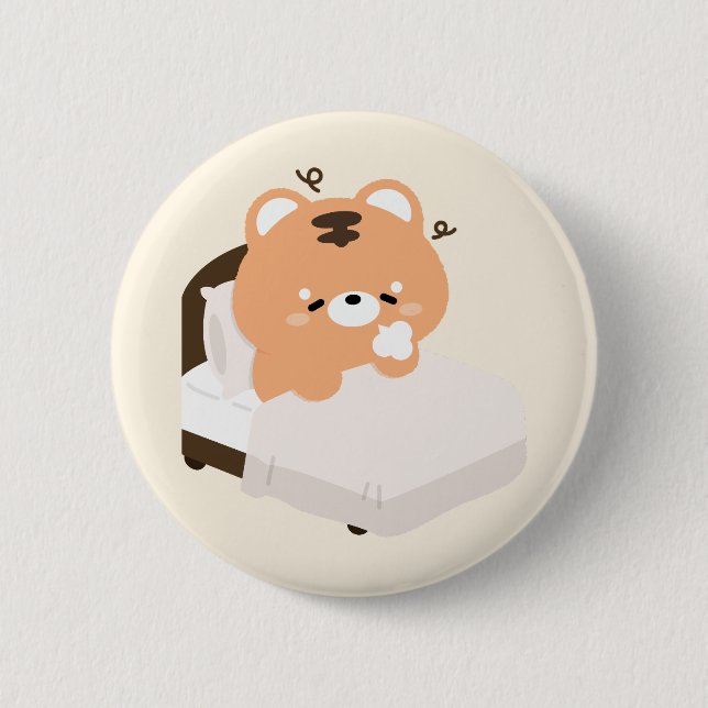 Cute Tiger  Button (Front)