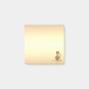 Cute Tiger Cat Cartoon Post-it Notes