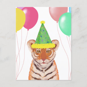 Cute Tiger Cub Illustration  Postcard