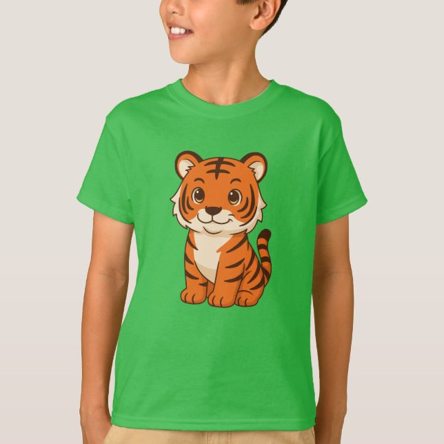 Cute Tiger Cub T-Shirt (Front)