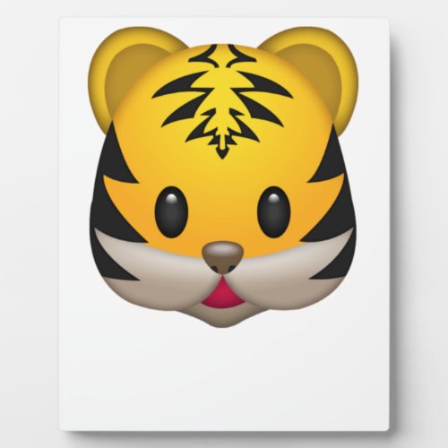 Cute Tiger Emoji Plaque