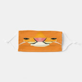 Cute Tiger Face Cartoon Style for Kids Adult Cloth Face Mask (Front, Folded)